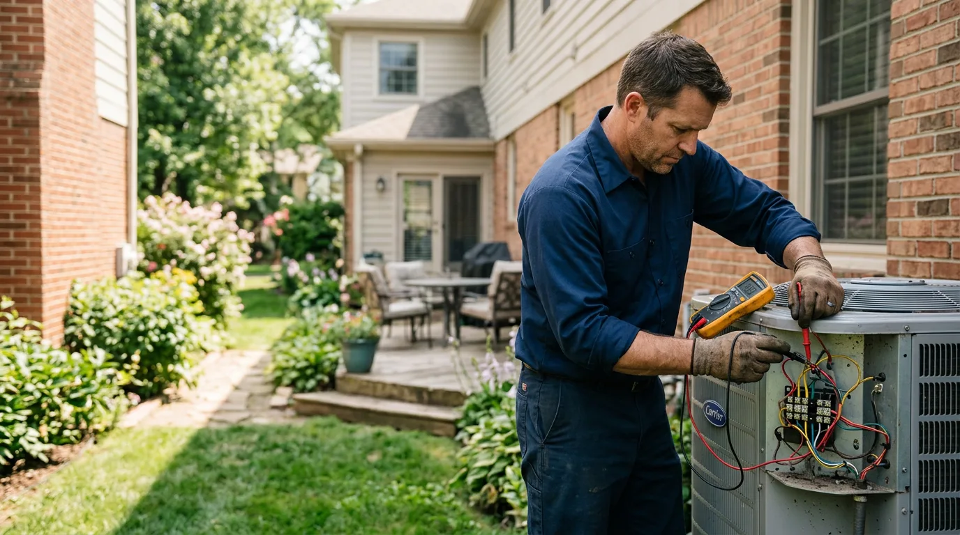 HVAC technician working near Wendel, CA